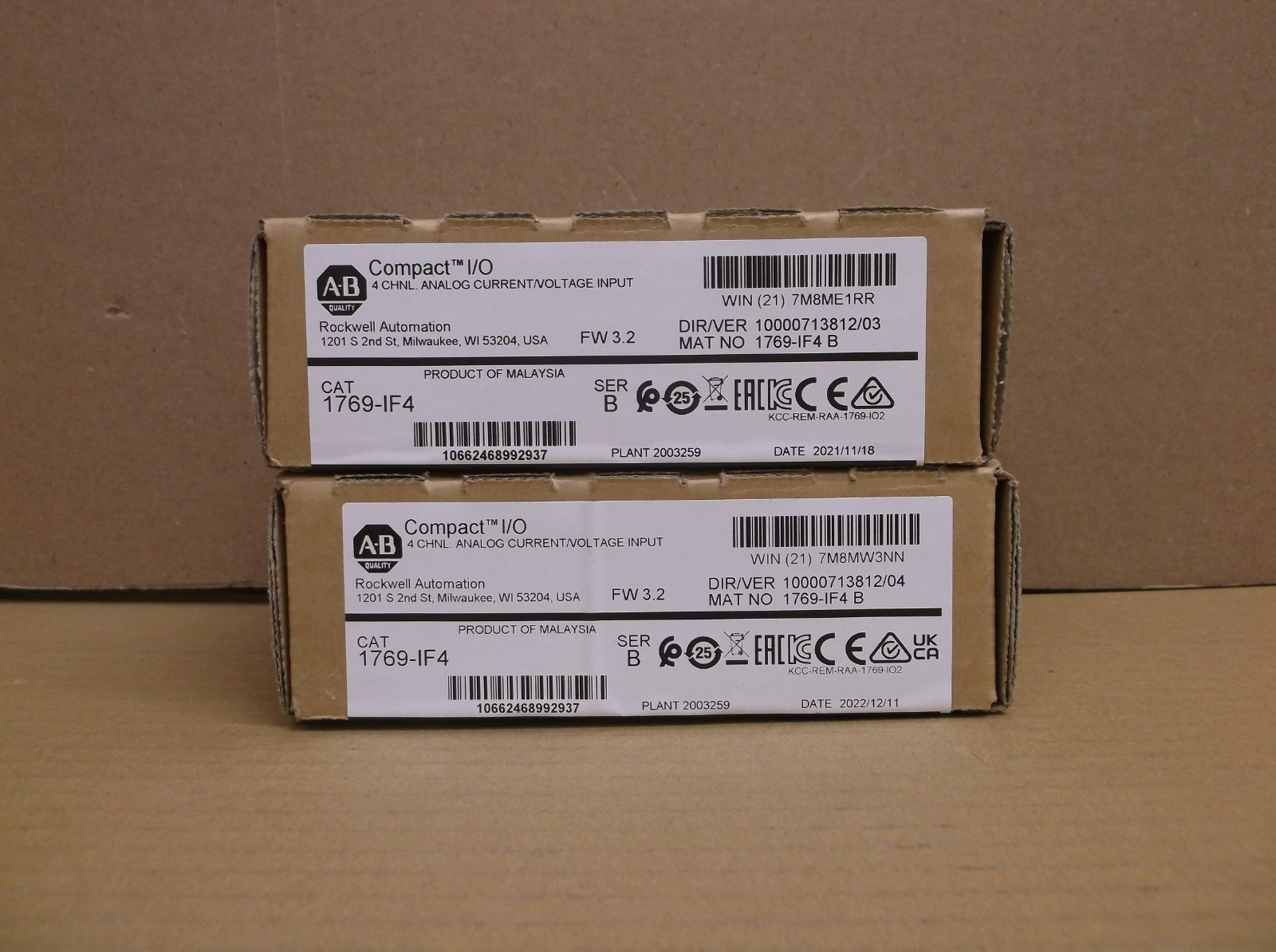 1769-IF4 B Allen Bradley NEW In Box PLC 4 Point Analog Input Module Card 1769IF4