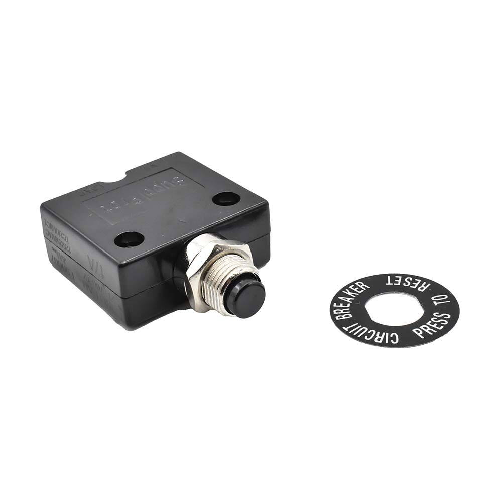 17 Amps Pushbutton Thermal Circuit Breaker Reset Boot Switch - SE17OLS