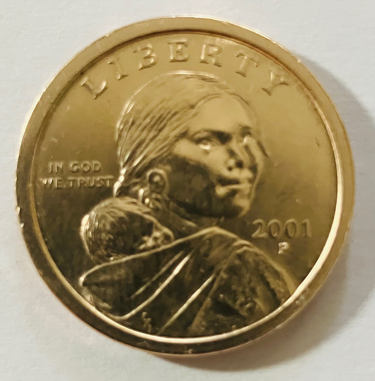 2001 P Sacagawea Native American Dollar  Circulated $1 Coin Rare