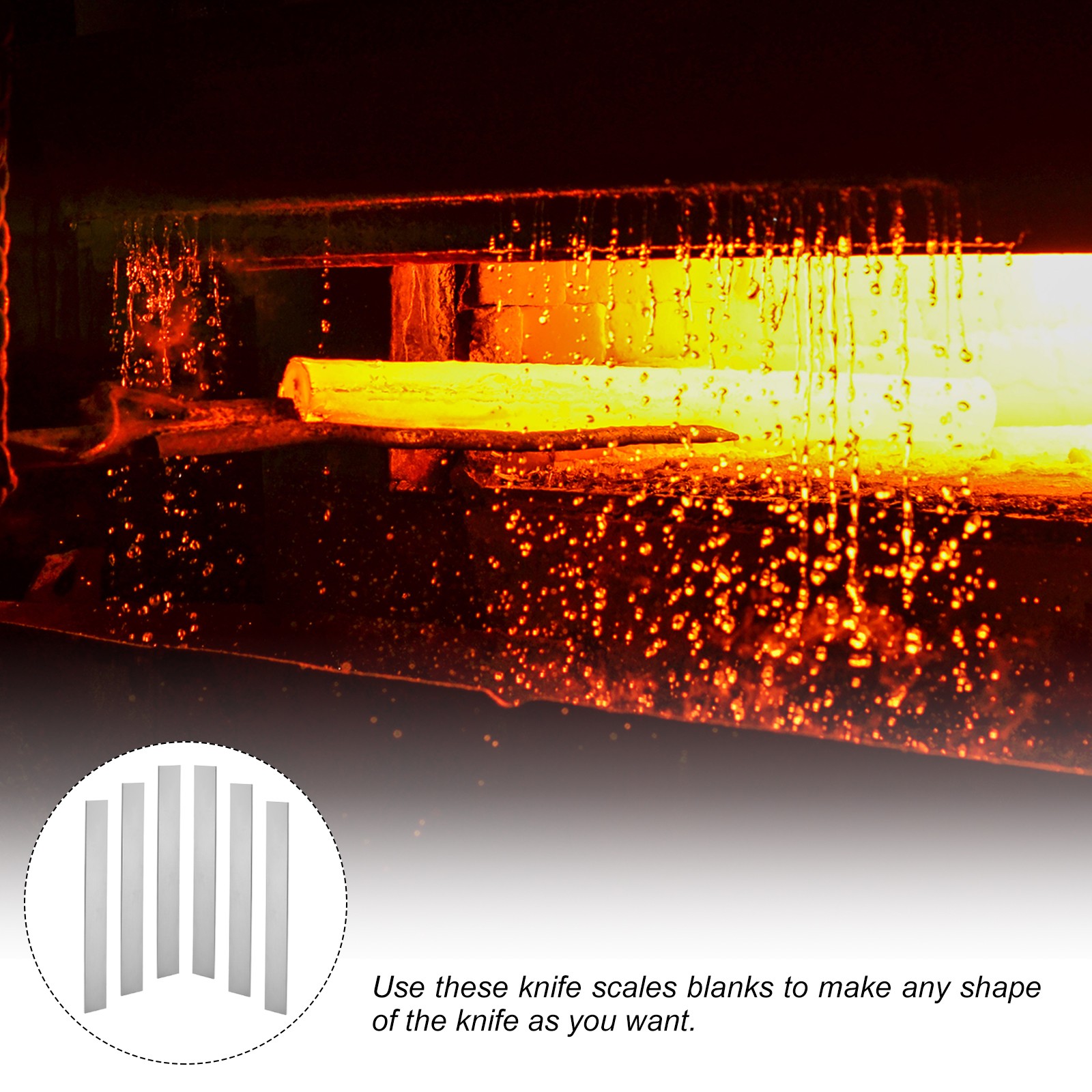 11176 Steel for Knife Making Steel, 8 Pack 12" x 1-1/2" x 1/8" Steel Flat Bar