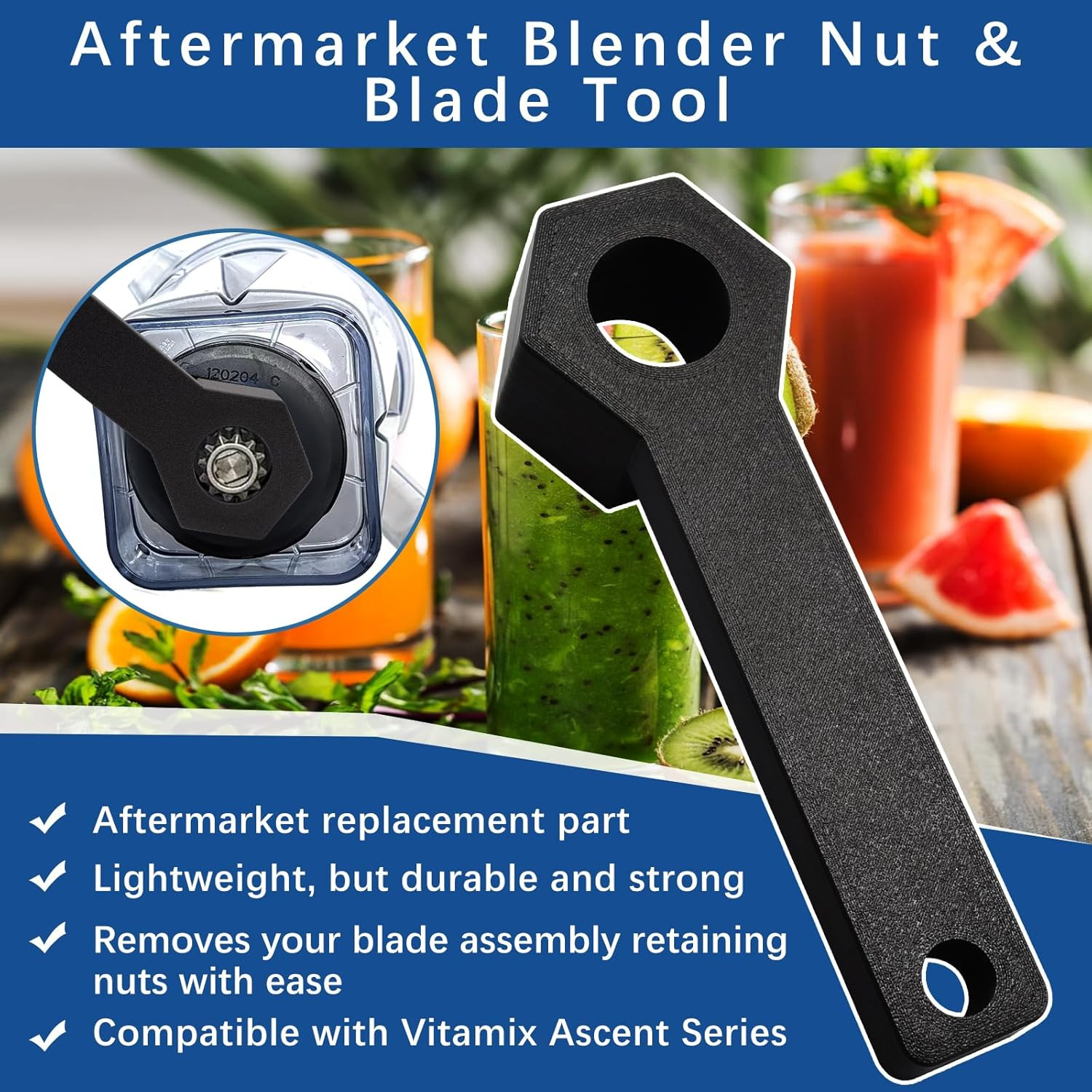 Wrench Compatible with Vitamix Ascent Series - Removal Tool