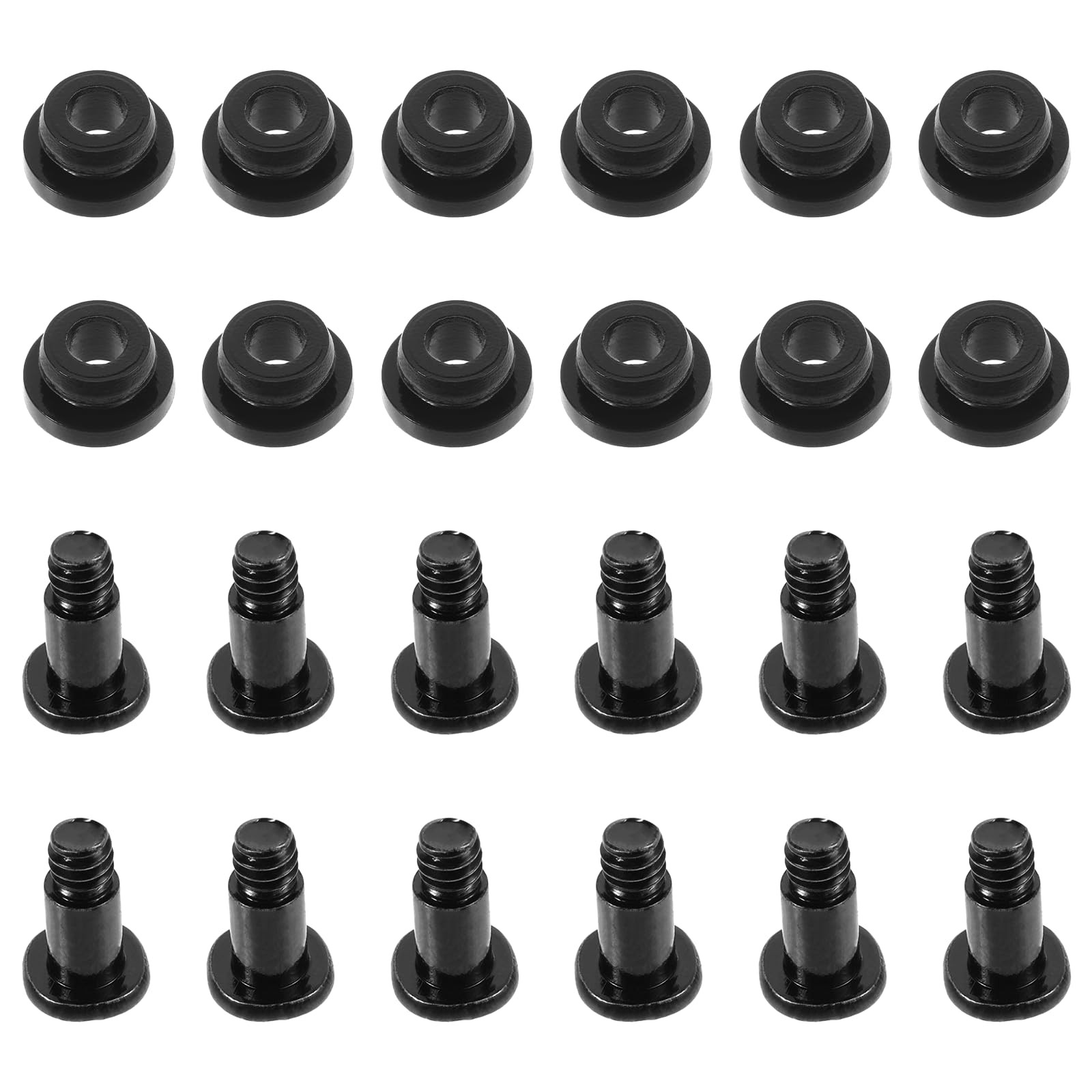 24 Pcs Hard Disk Drive Screws and Shock 6#-32, Black