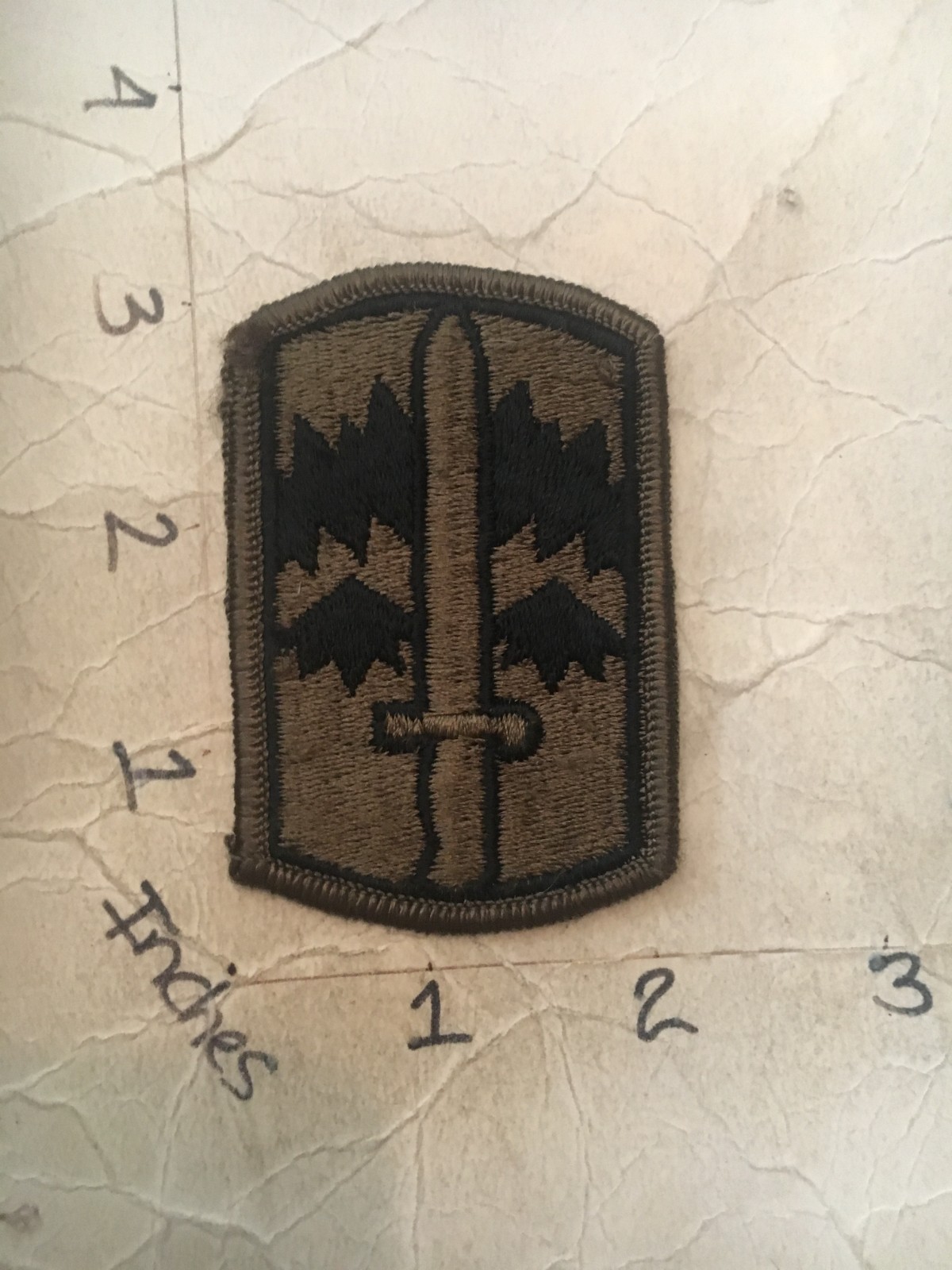 US Army 171st Infantry Brigade OD Subdued Patch 7/29/25