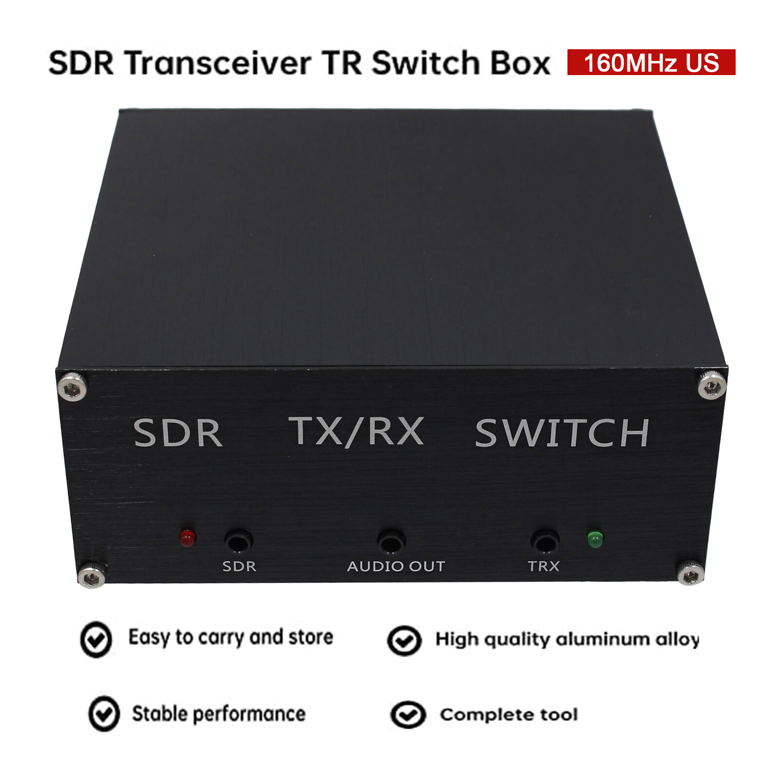 Receiving Switching Antenna Sharing Transceiver TR Switch Box 100W DC 160MHz US