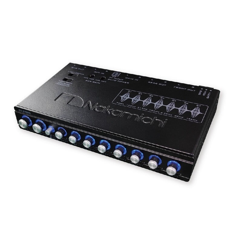 NEW Nakamichi EQ-Z8125 Car Audio 7-band Graphic Equalizer With 3.5mm RCA Aux-in