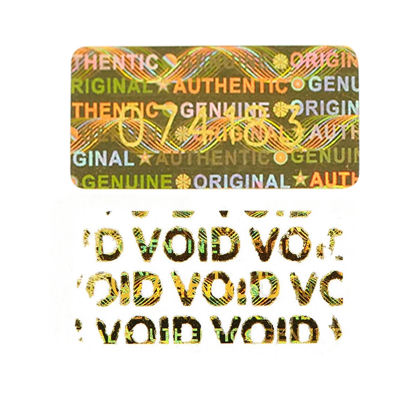 2000 Pcs，Hologram Tamper Proof Stickers，Void Warranty Security Label，Unique