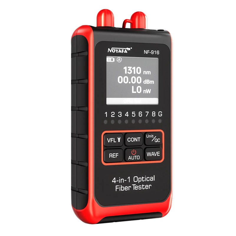 4in1 Optical Power Meter Fiber Optic Wavelength Test Wiring Diagnostic Red Laser