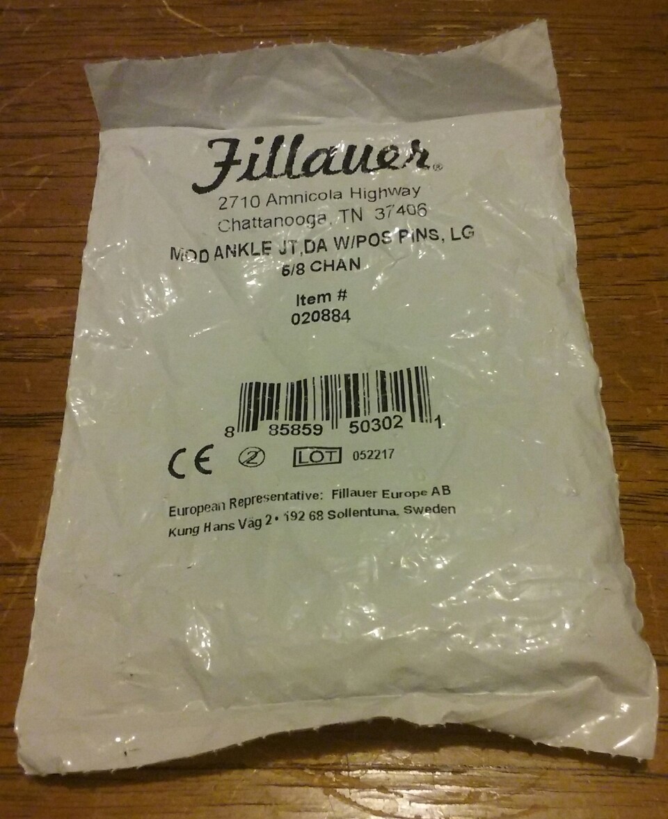 FILLAUER 020884, MOD ANKLE JT DA W/POS PINS, LG, 6/8 CHAN, NEW, FREE SHIPPING