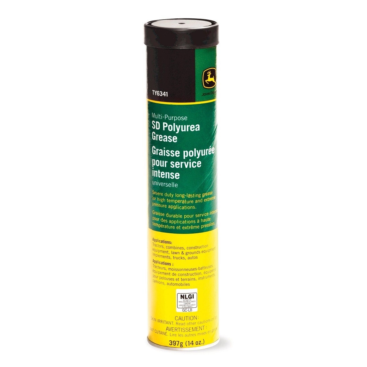 John Deere OEM 14oz Multi-Purpose Severe-Duty (SD) Polyurea Grease - TY6341