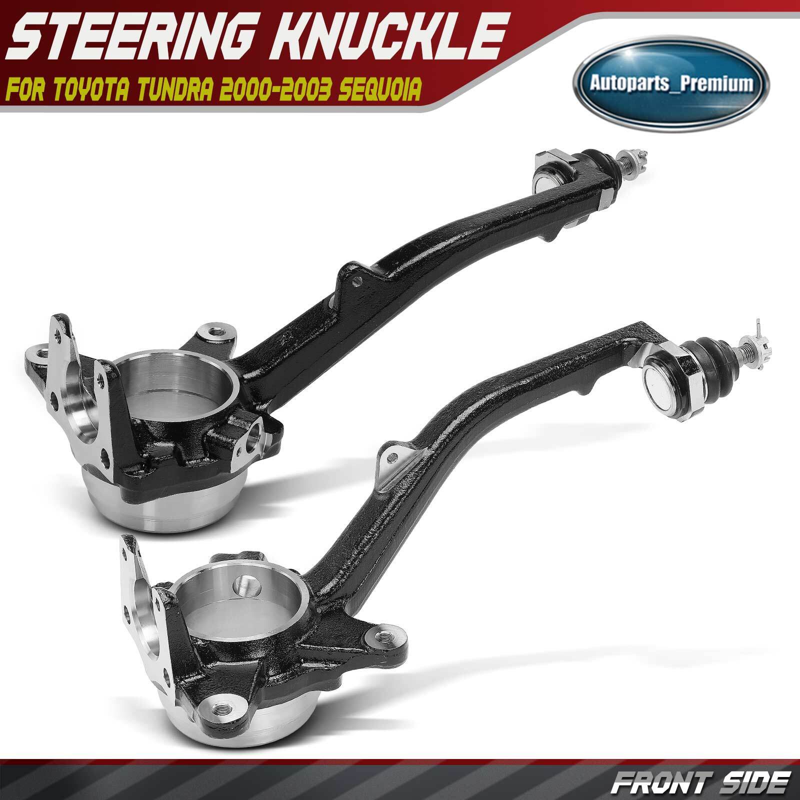 2x Front Left & Right Steering Knuckle for Toyota Tundra 2000-2003 Sequoia 01-03