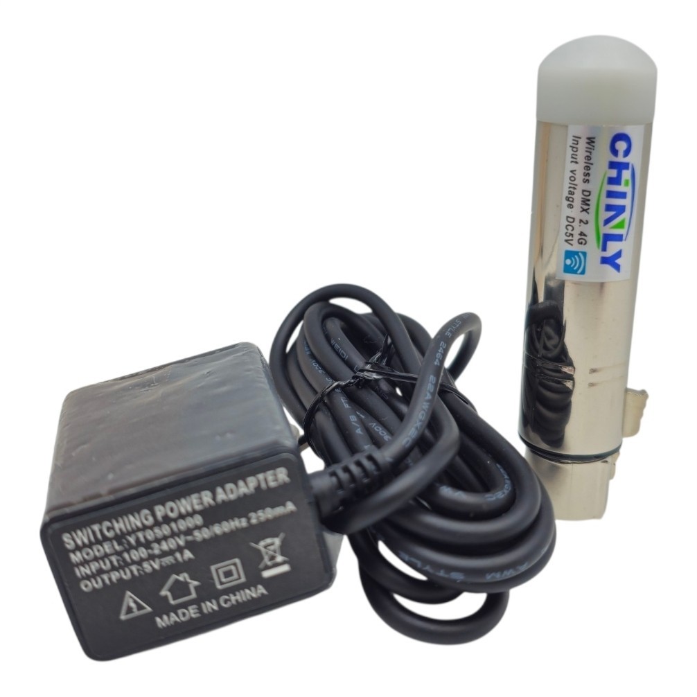 CHINLY Wireless DMX512 2.4G Receiver LED Stage Light DJ Lighting New Open Box
