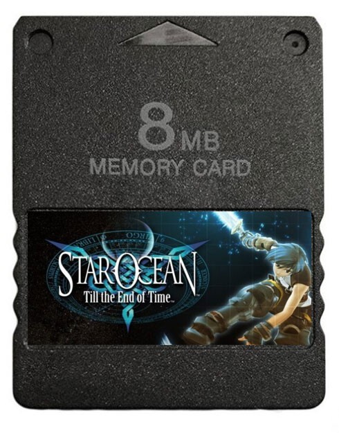 Star Ocean Till the End of Time PS2 Memory Card 100% Completed Saves