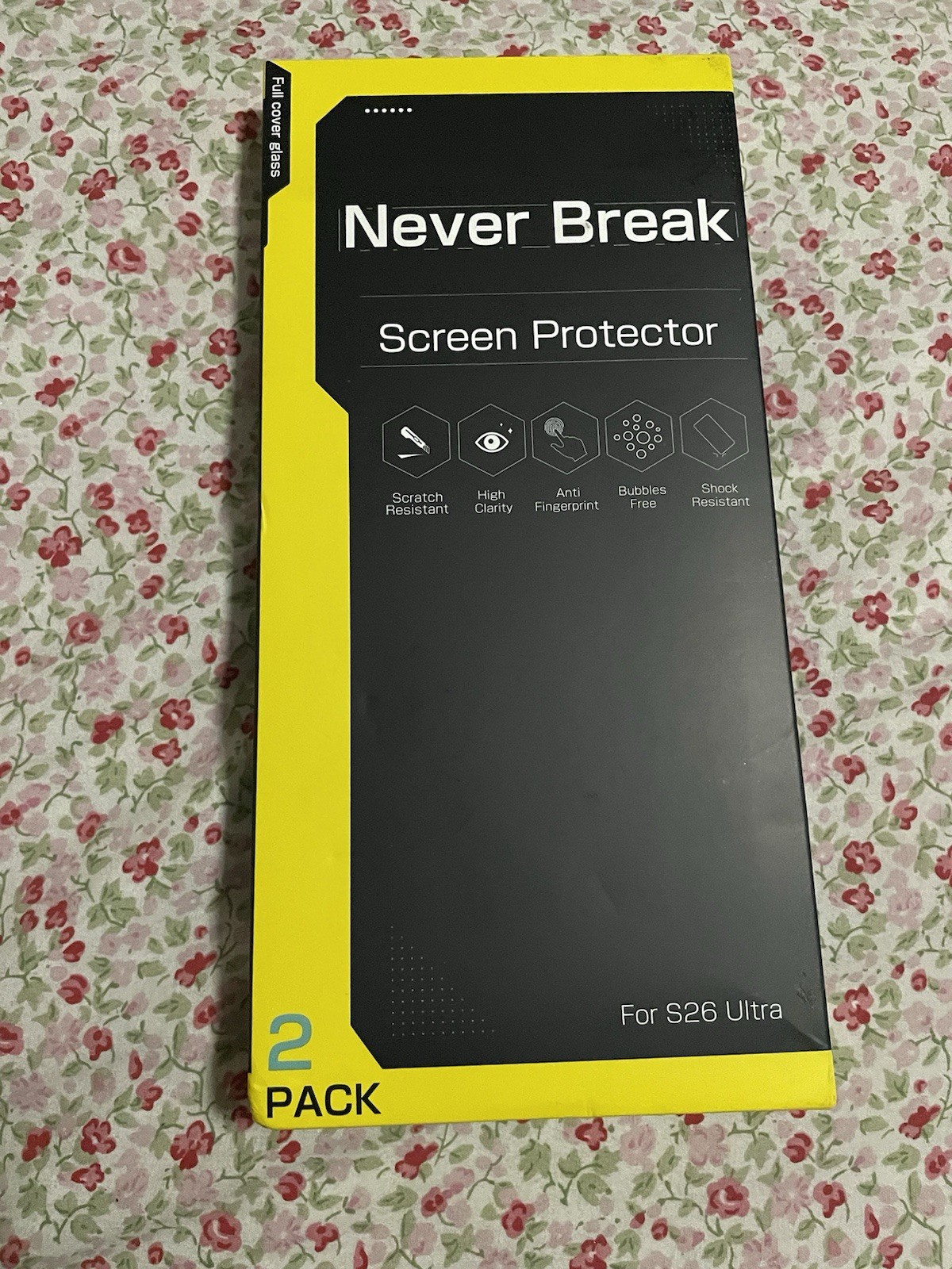 2 Pack Galaxy S26 Ultra Tempered Glass Screen Protector 9H HD Anti-Scratch Clear