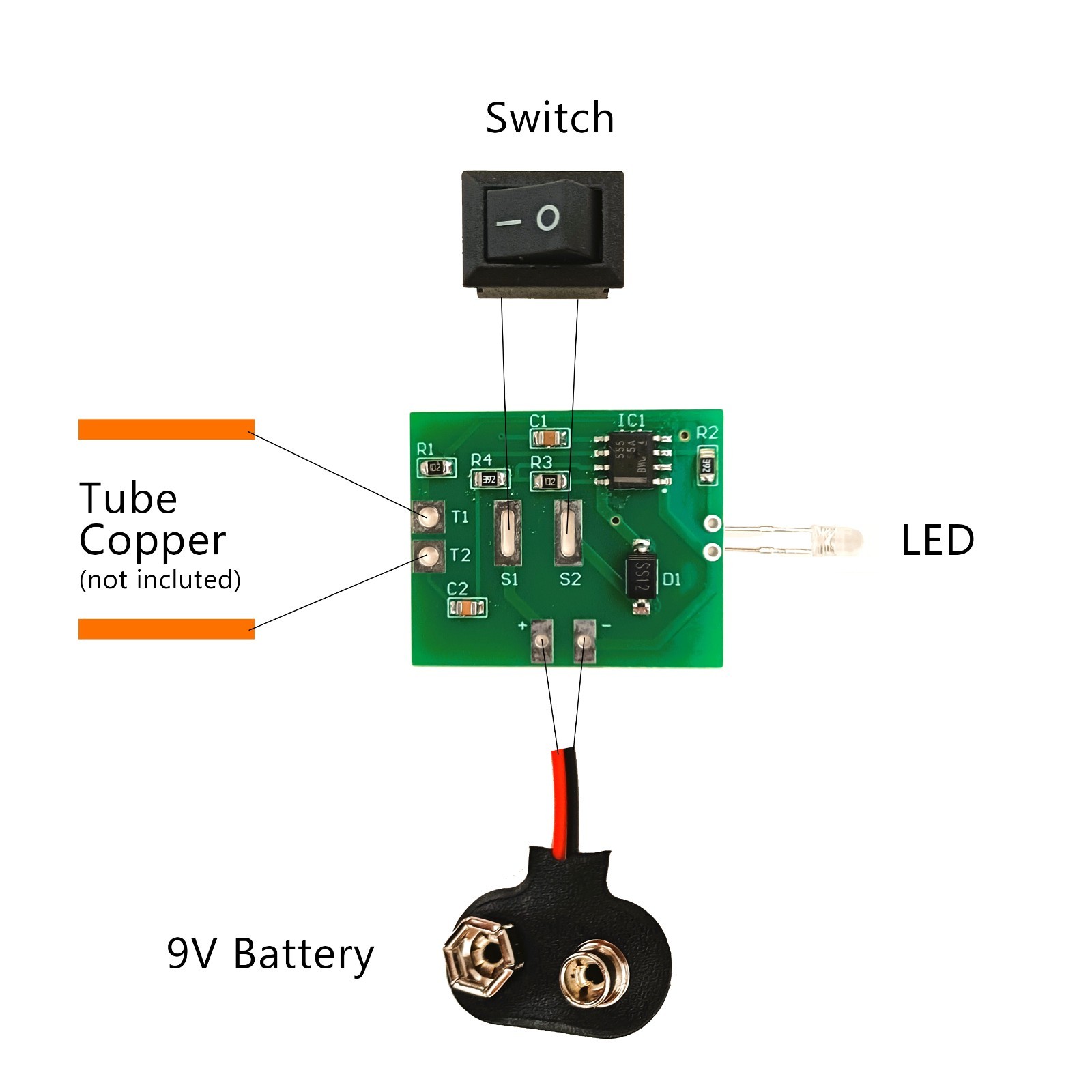 Hulda Clark Zapper, Kit DIY ready PCB board, Bio Wave Generator 30kHz
