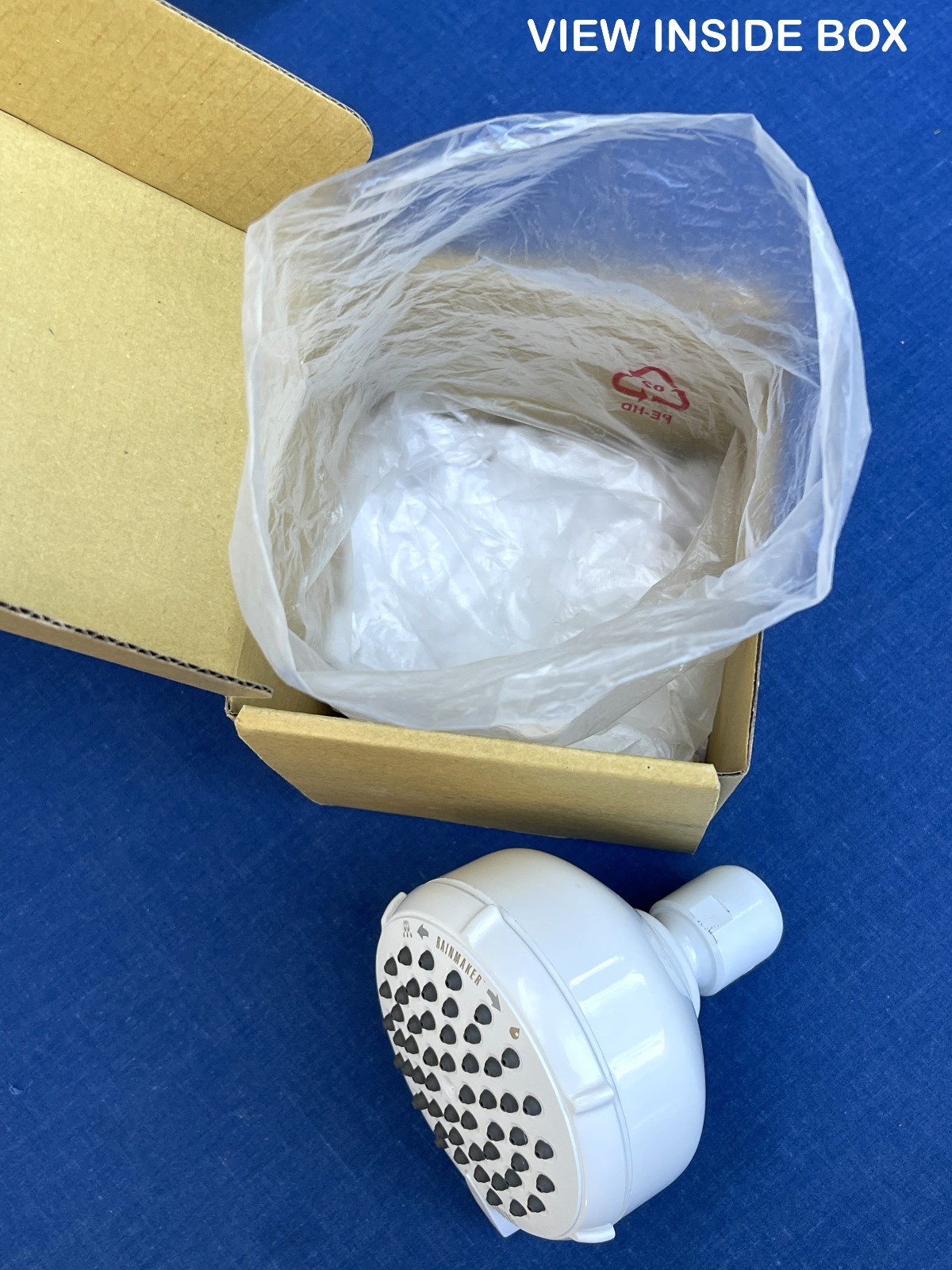 NOS ✅ ONDINE 25101WW InTouch Rainmaker Multi Function White Shower Head, Spa New