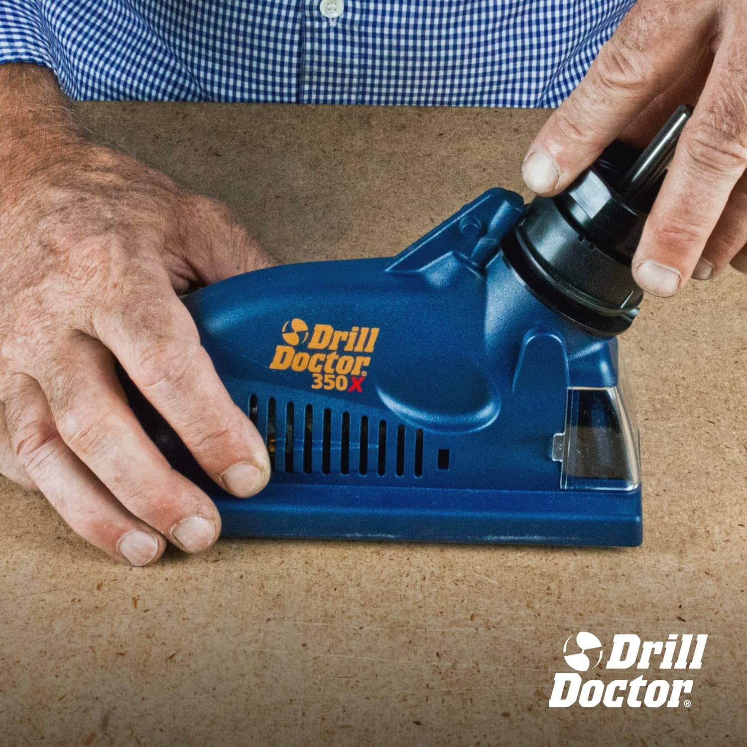 Drill Bit Sharpener 3/32" to 1/2" Electric Sharpener for Steel, Masonry DD350X