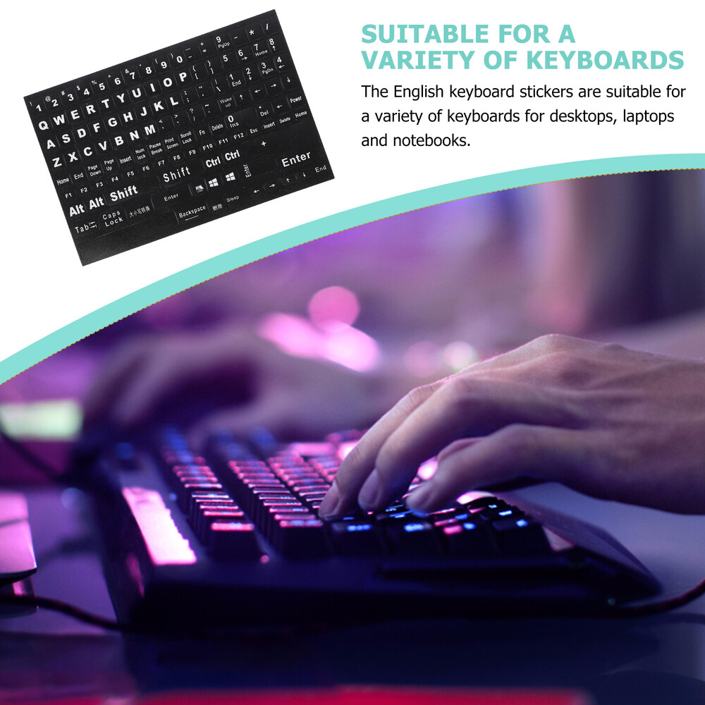 Keyboard PC English Keyboard Stickers Keycap Stickers Laptop