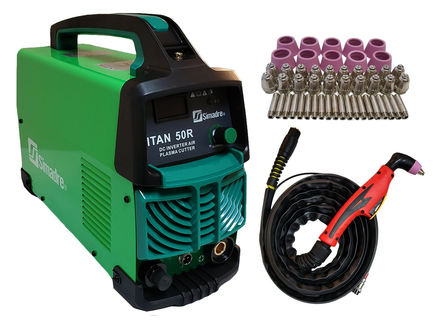 Plasma Cutter 50 Cons Simadre 50R 50 Amp 110/220V 1/2" Clean Cut 60A Torch New