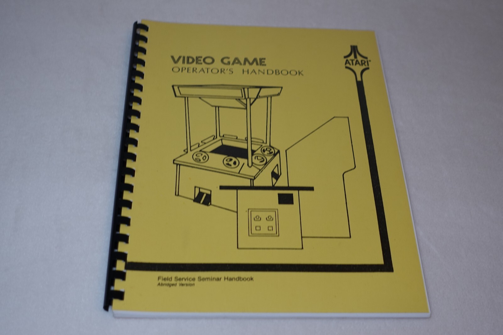 Atari Video Game Operator's Handbook Field Service Seminar Abridged Vintage