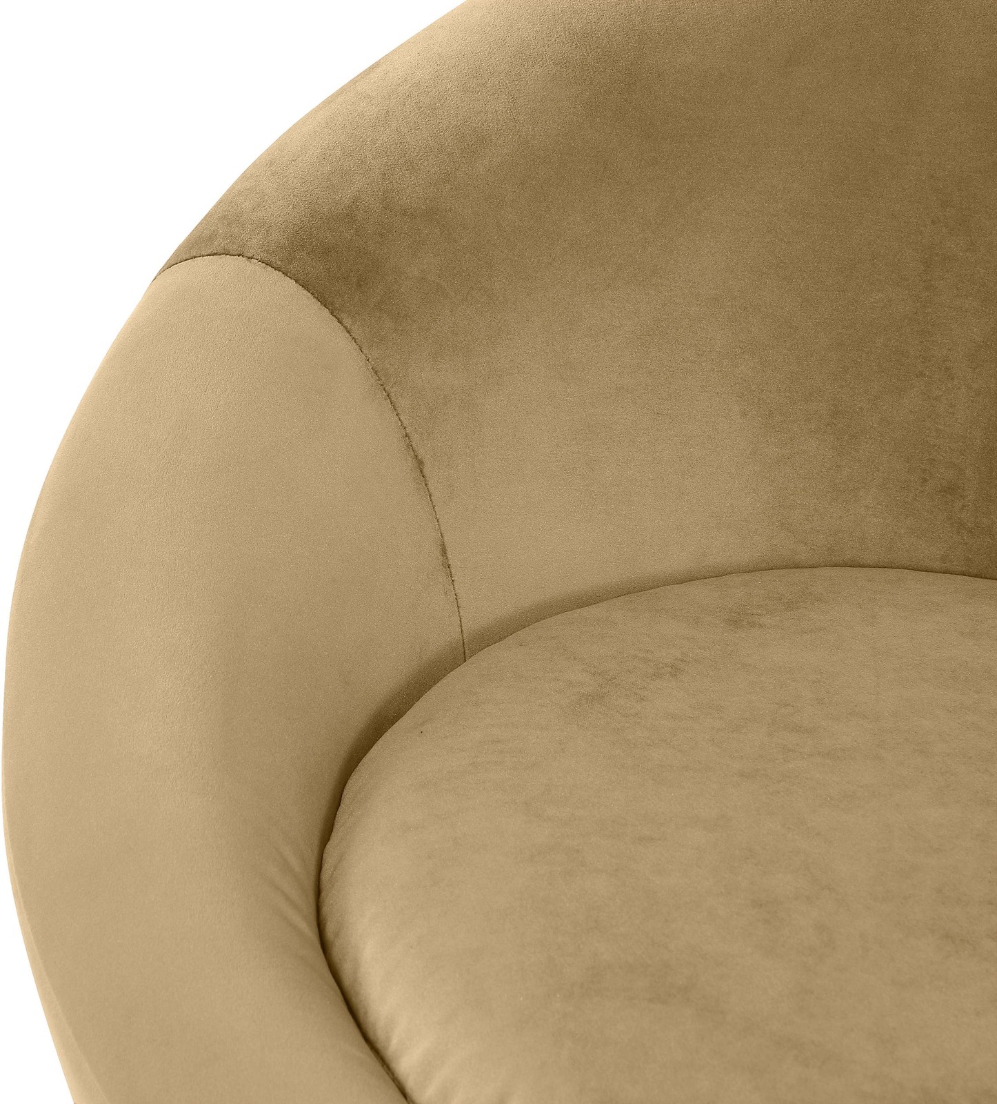 Meridian Furniture Tristan Camel Velvet Accent Chair