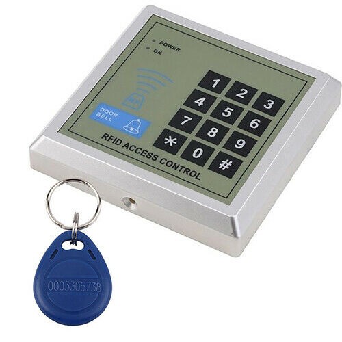 12V Electric Lock RFID Door Access Control Controller System Kit+10 Key Fobs Tag