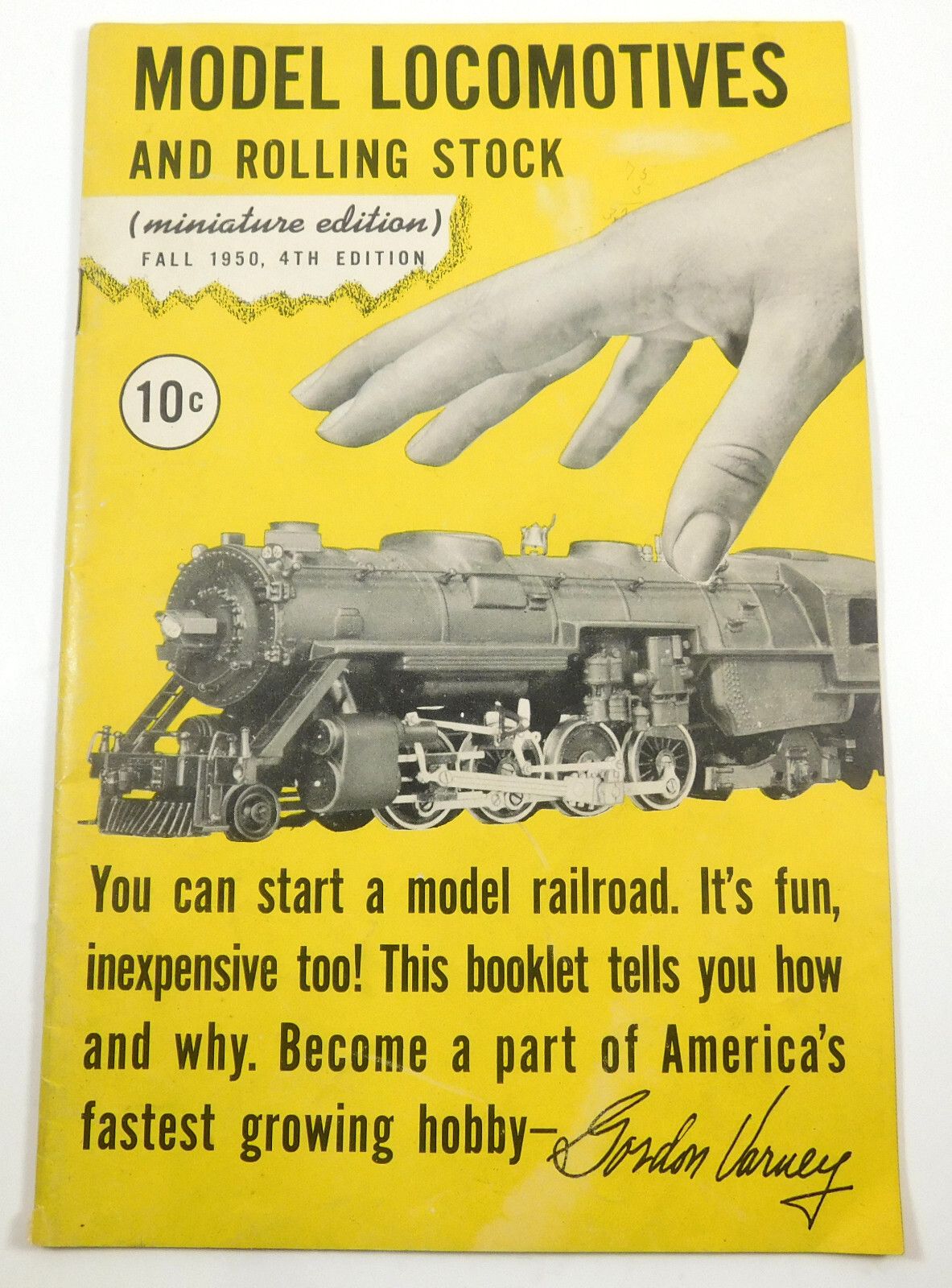 Vintage 1950 Model Locomotives and Rolling Stock Booklet Miniature Edition