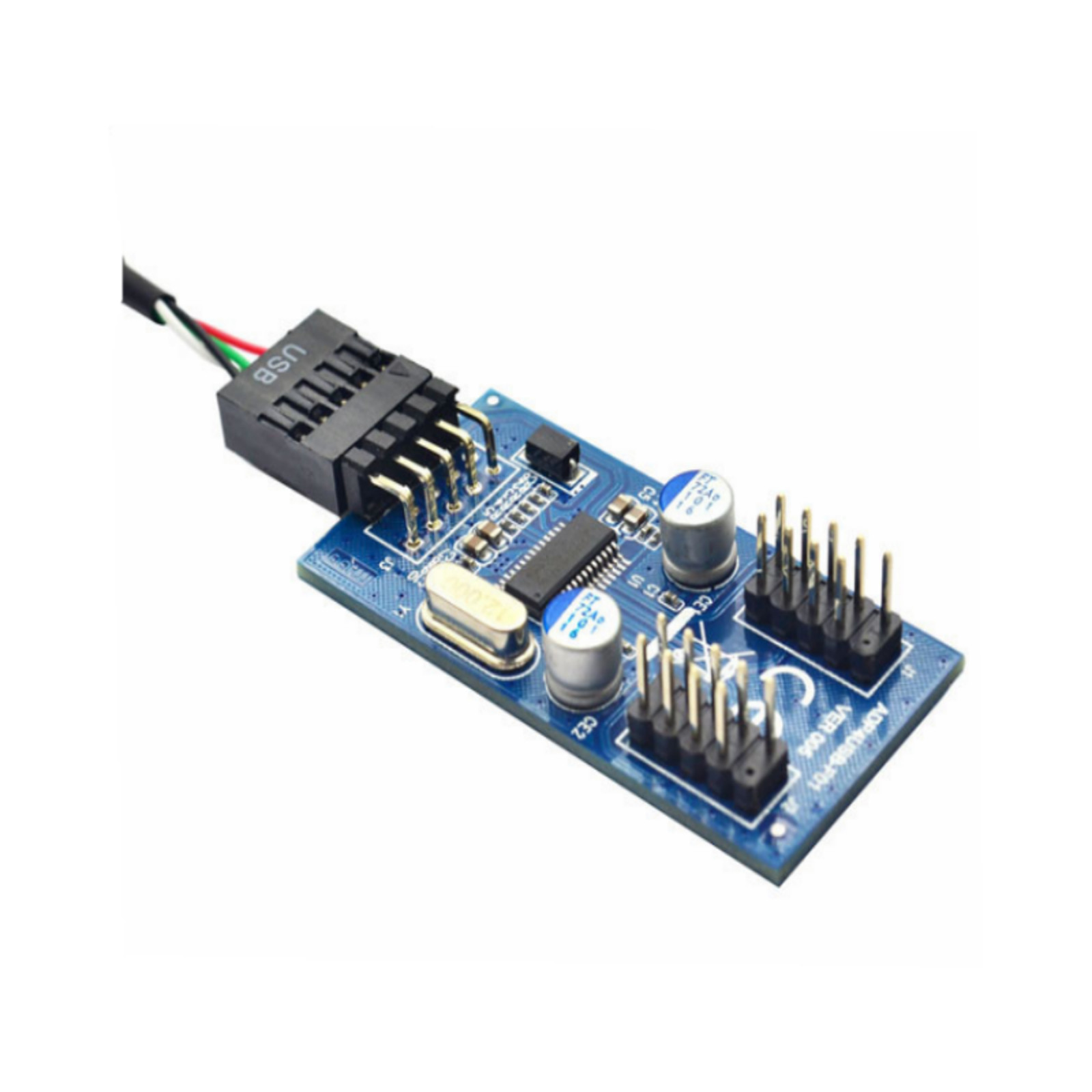 PC Cases Internal 9 Pin USB2.0 To Dual 9 Pin Pcb Double Chipset Enhanced Cable n