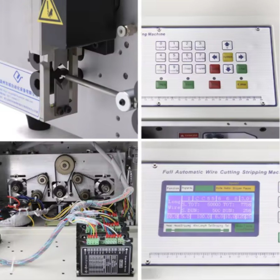 Automatic Computer Wire Stripping Machine Stripper 0.1-2.5mm² CE Cutting Peeling