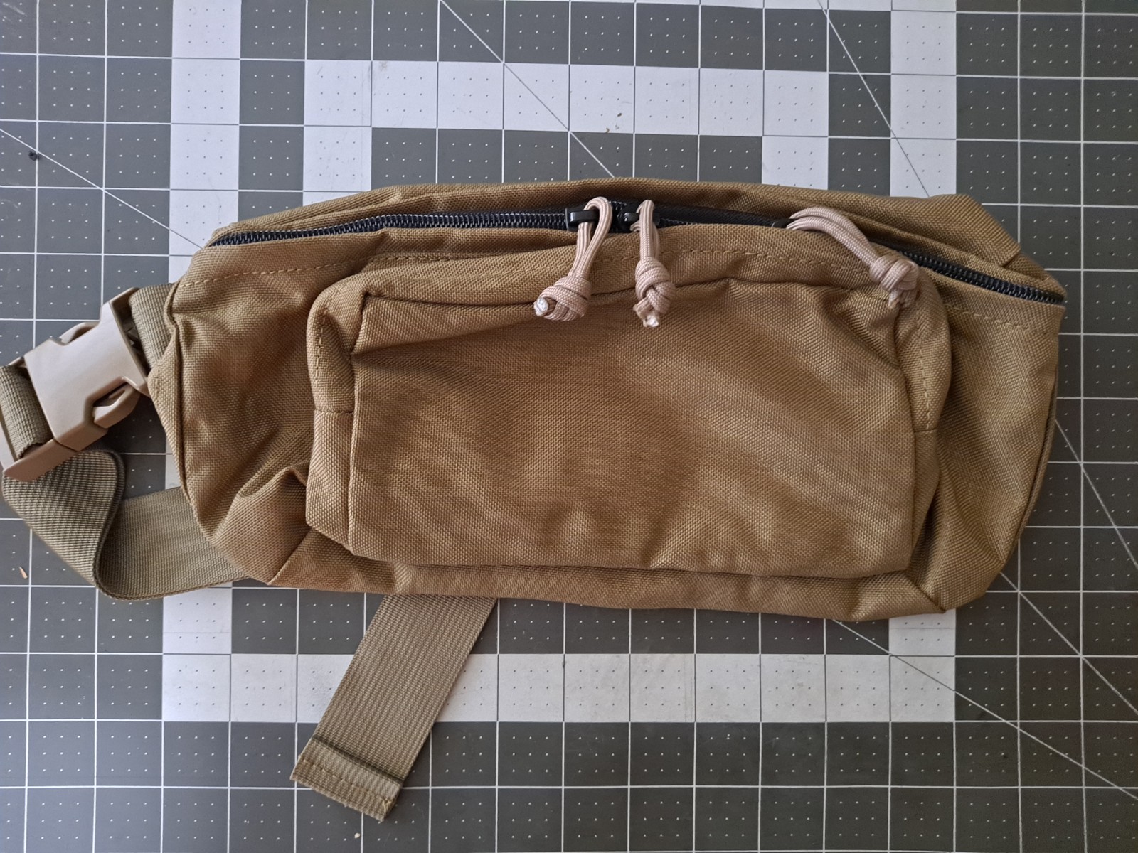 INITIAL ATTACK Tactical Utility Waist Pack Coyote Tan Cordura ITW Nexus Buckle