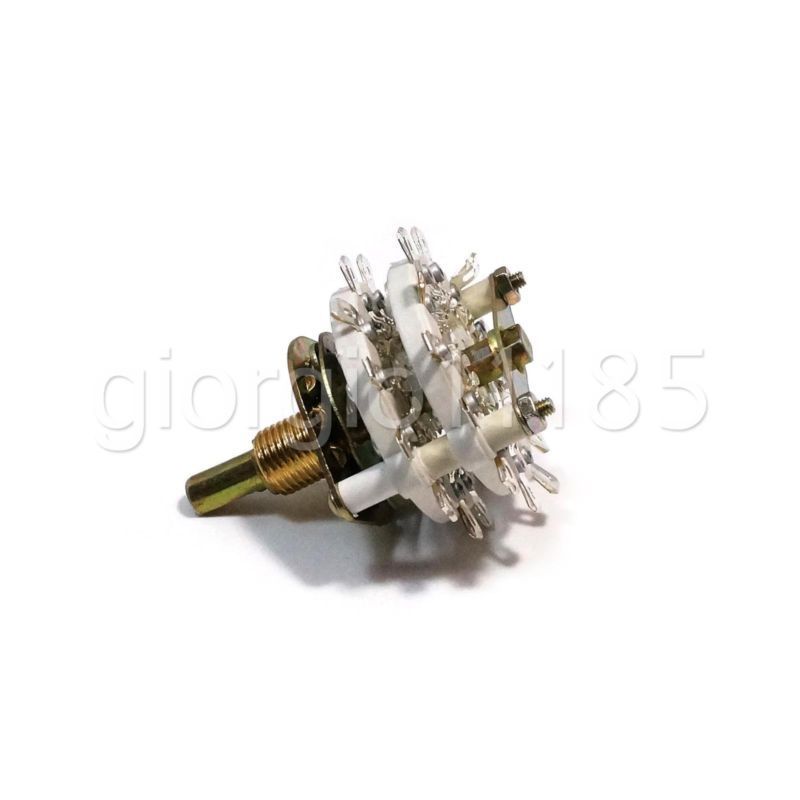 4 Pole 5 Position Throw 4P-5T Ceramic Rotary Switch For RF Power
