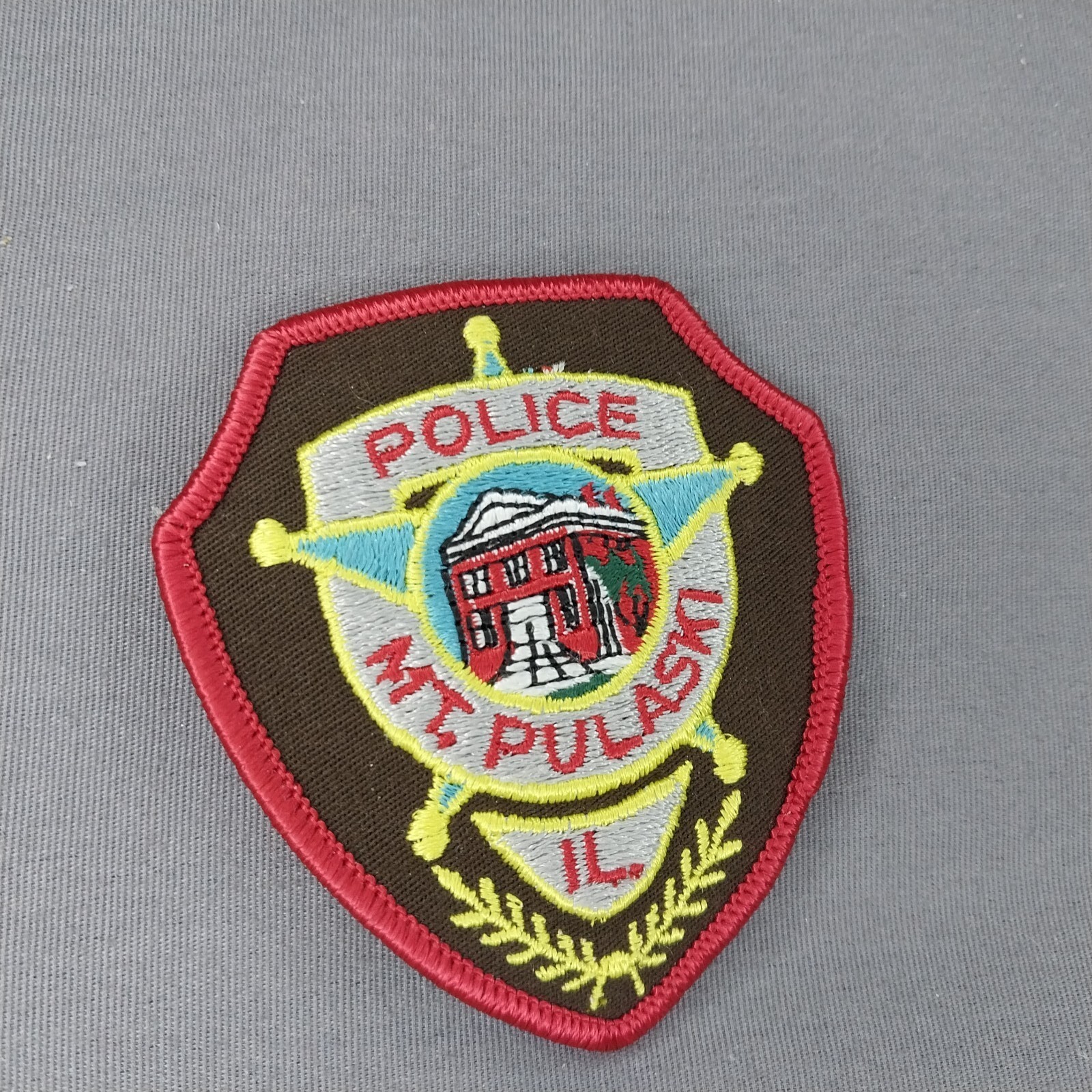 Mt. Pulaski IL Illinois Hat 3.5" Police Patch