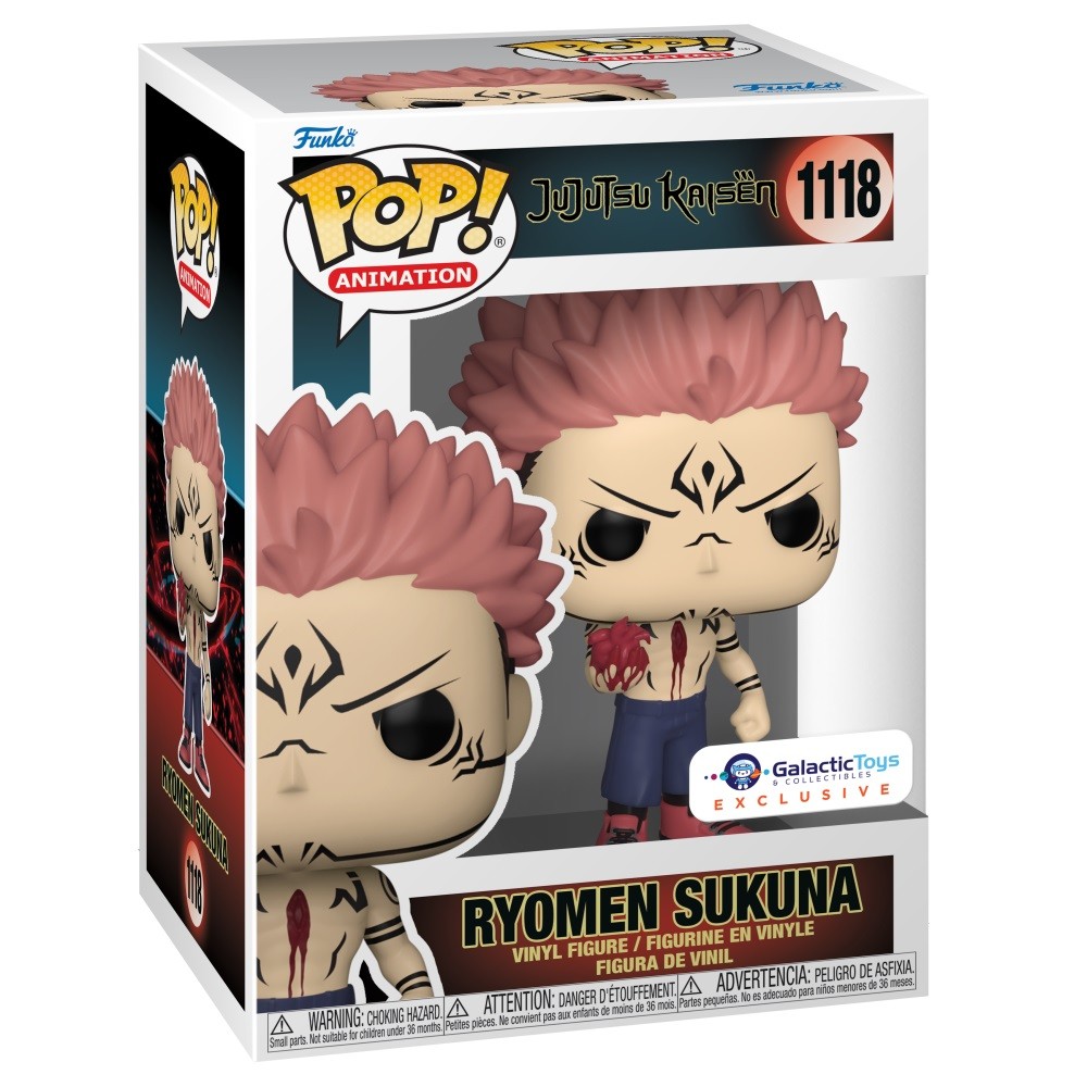 Galactic Toys Exclusive Funko Pop! Animation: JJK- Sukuna w/ Heart Common Pop Vi