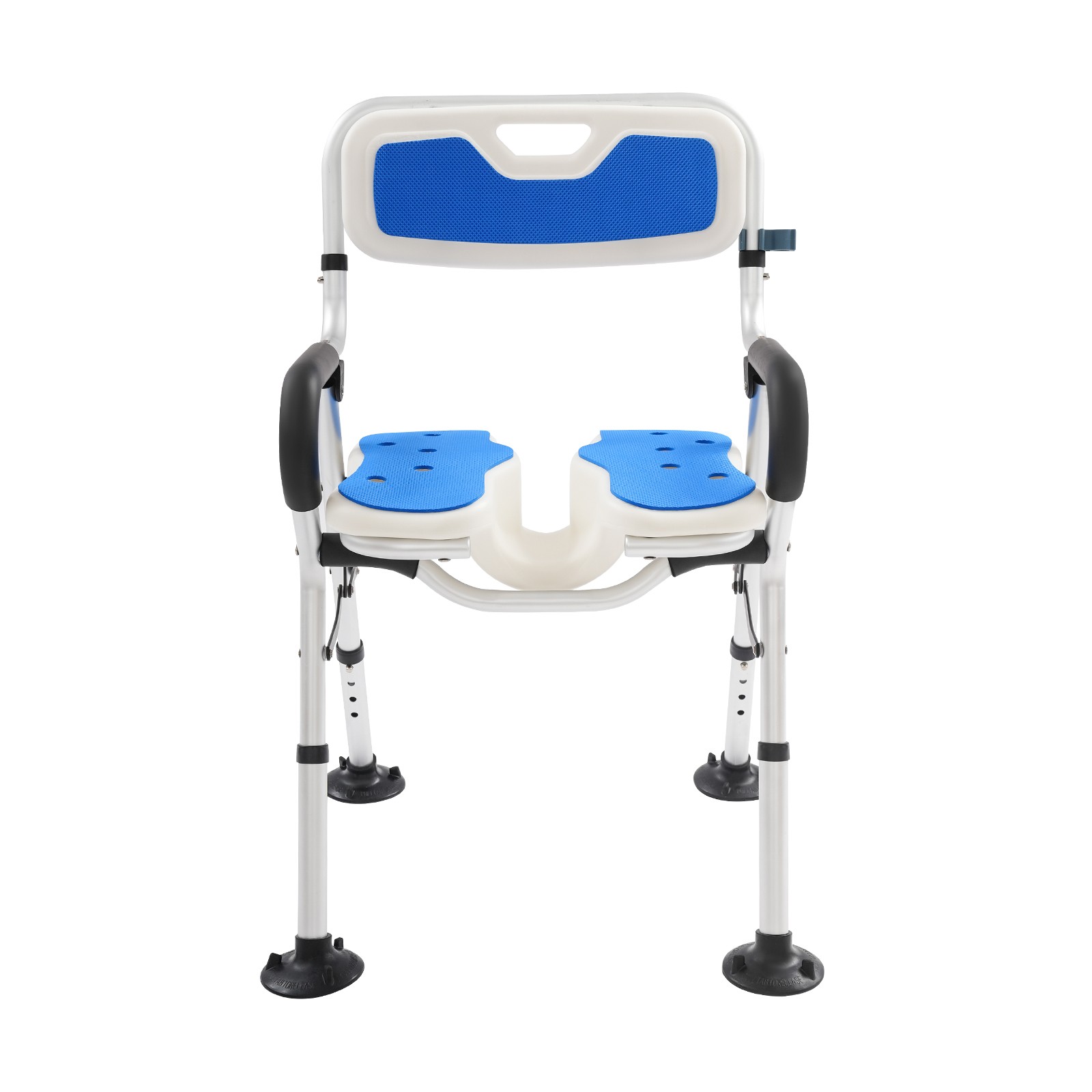 Heavy Duty Shower Chair U-Shape Seat Foldable Shower Chair for Private Washing