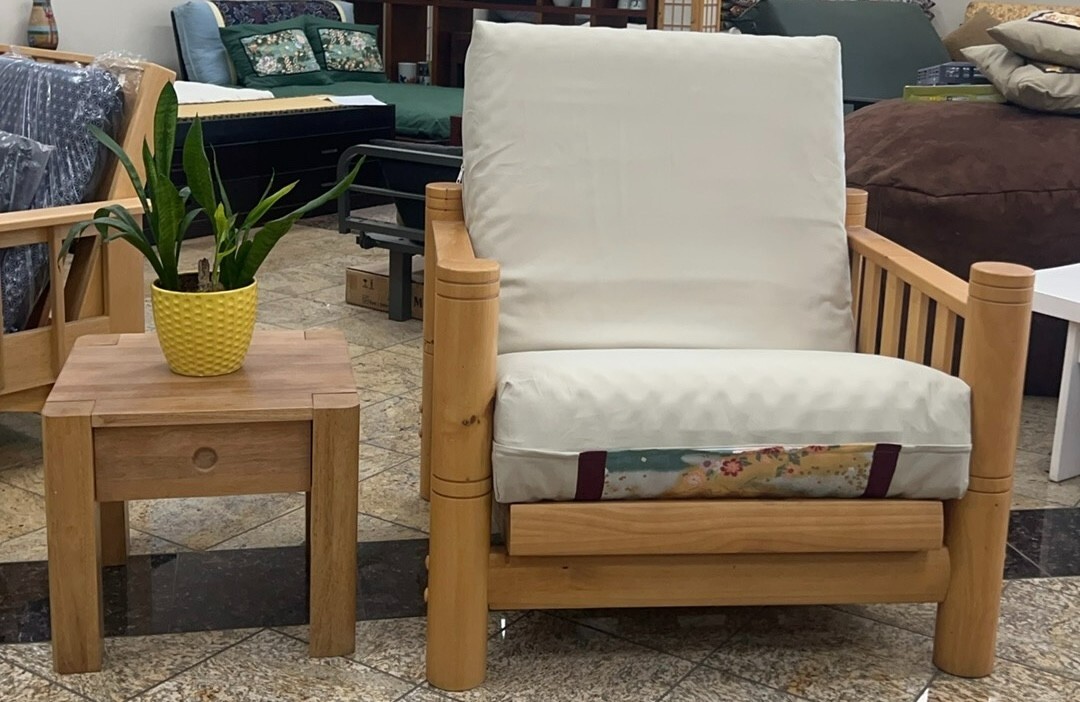 Sierra Log Chair Folding Futon Chair FRAME AND CUSHION
