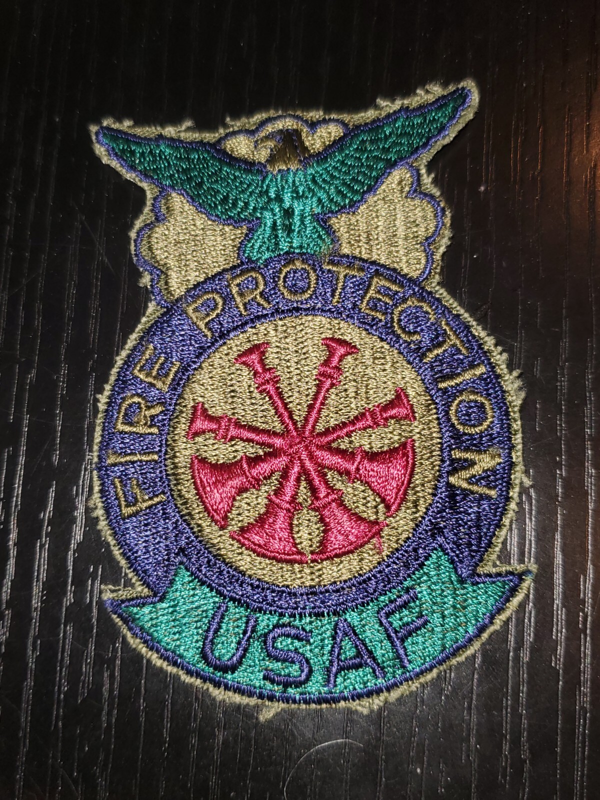 1960s 70s USAF ANG Air Force National Guard Squadron Crash Crew Patch L@@K!!!