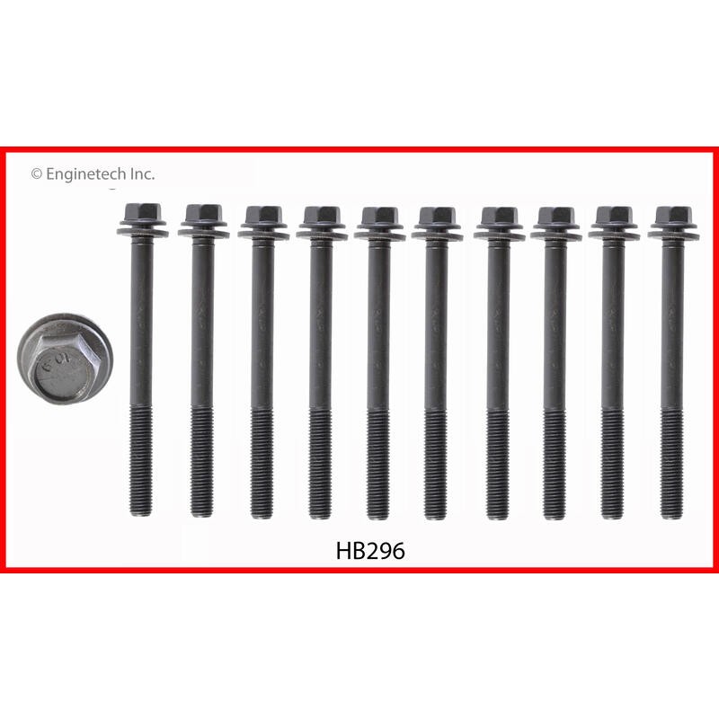 Enginetech Engine Cylinder Head Bolt Set HB296;