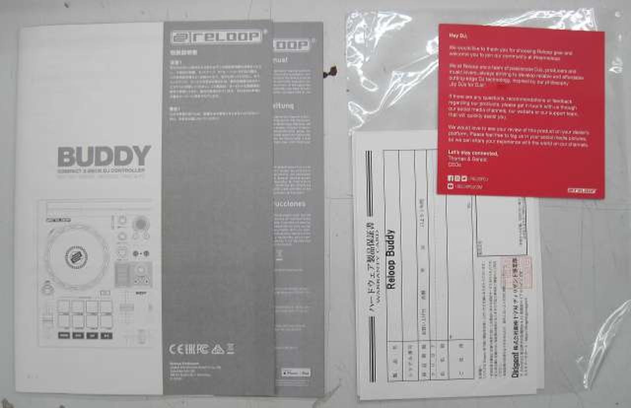 Reloop Buddy DJ Controller Compact 2-Deck DJAY Controller w/ Box Cable Used