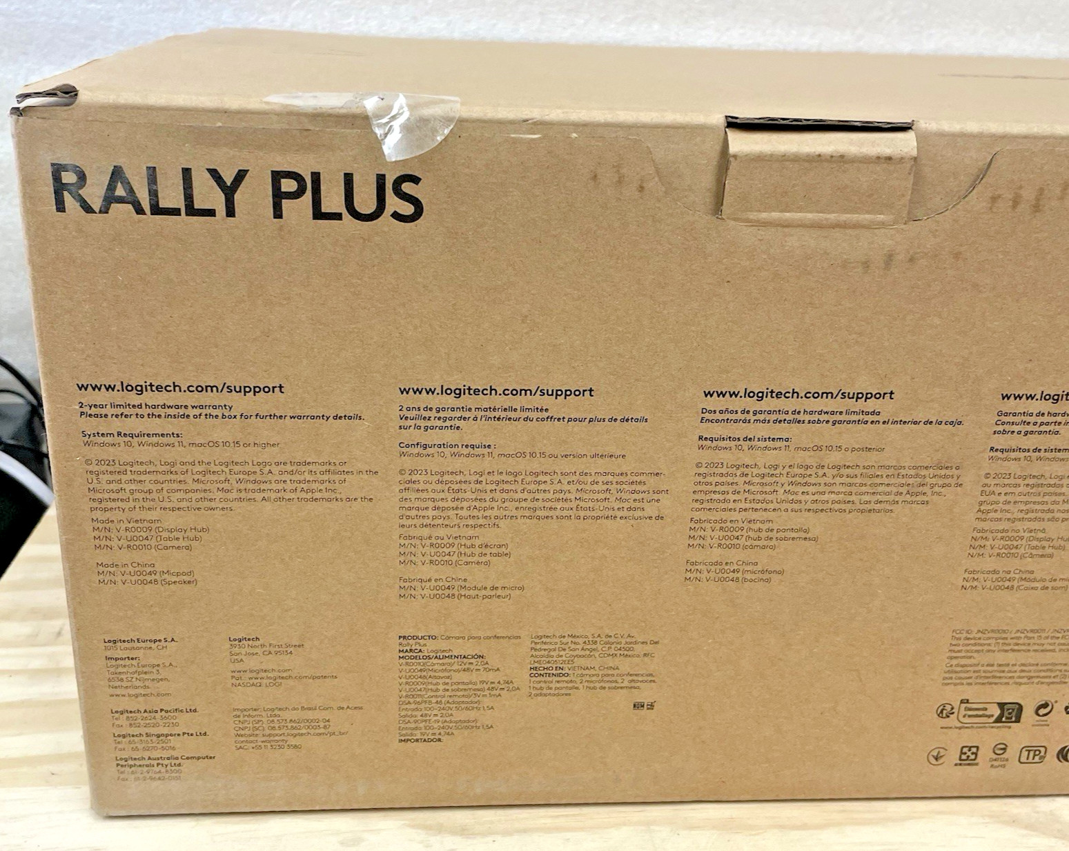 Logitech Rally Plus Video Conferencing System *NEW IN OPEN BOX* #E90