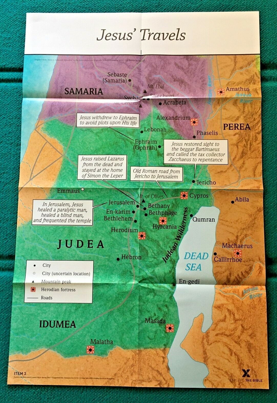 EXPLORE THE BIBLE "Job, Ecclesiastes, Luke 10-24" LEADER PACK @ Maps & Posters