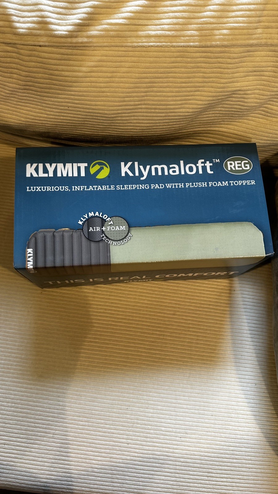 KLYMIT KLYMALOFT INFLATABLE SLEEPING PAD WITH FOAM TOPPER BRAND NEE