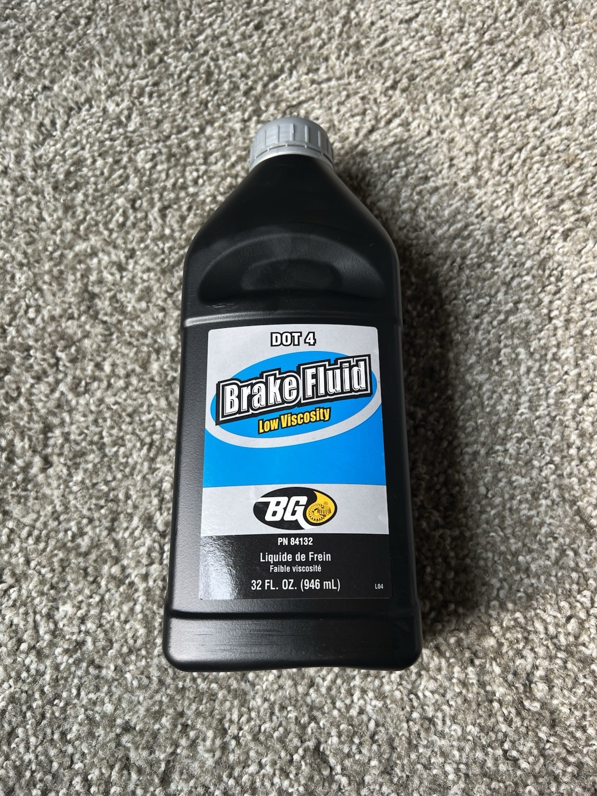 BG Brake Fluid Dot 4 Low Viscosity 32 FL OZ PN 84132
