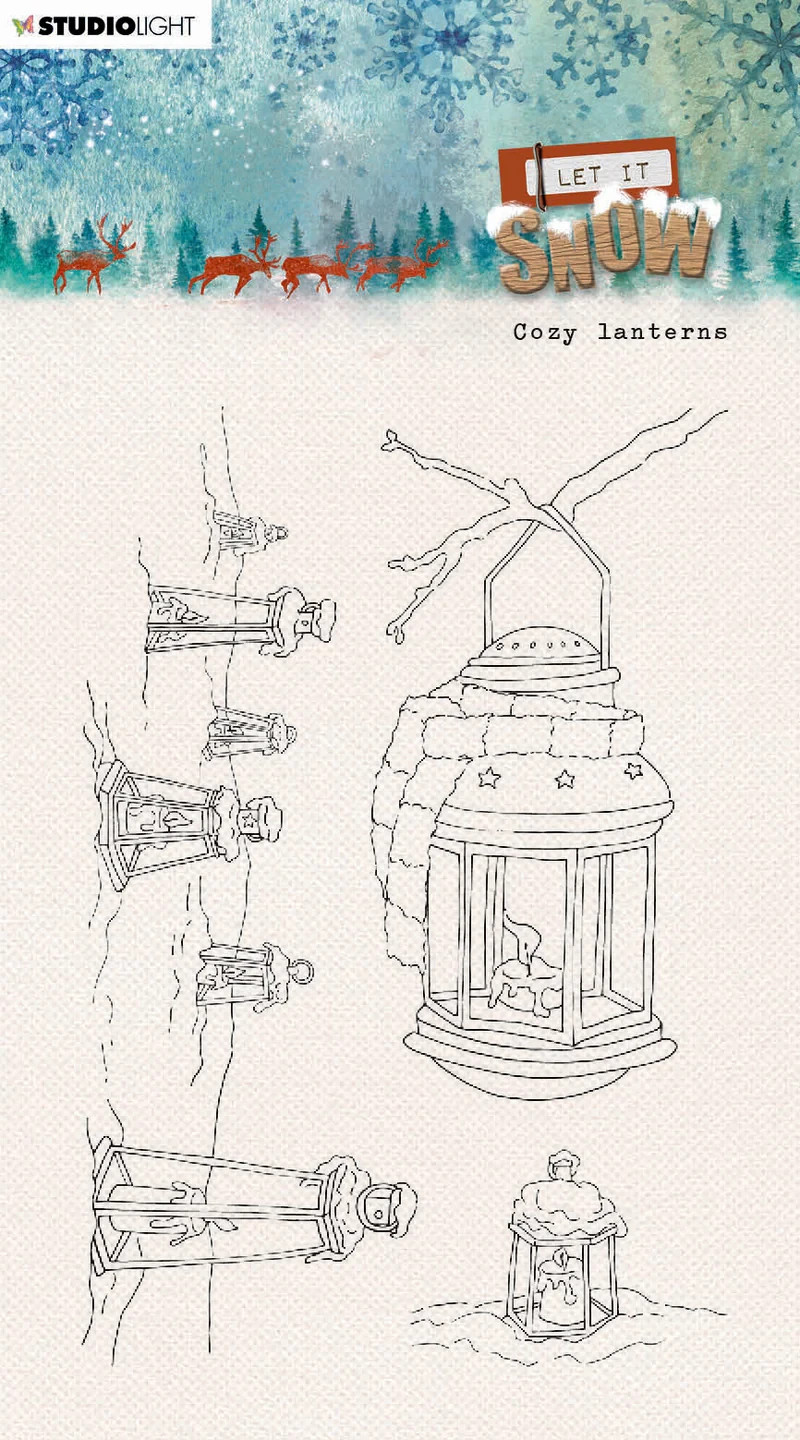 STUDIO LIGHT - ACRYLIC STAMPS - COZY LANTERNS