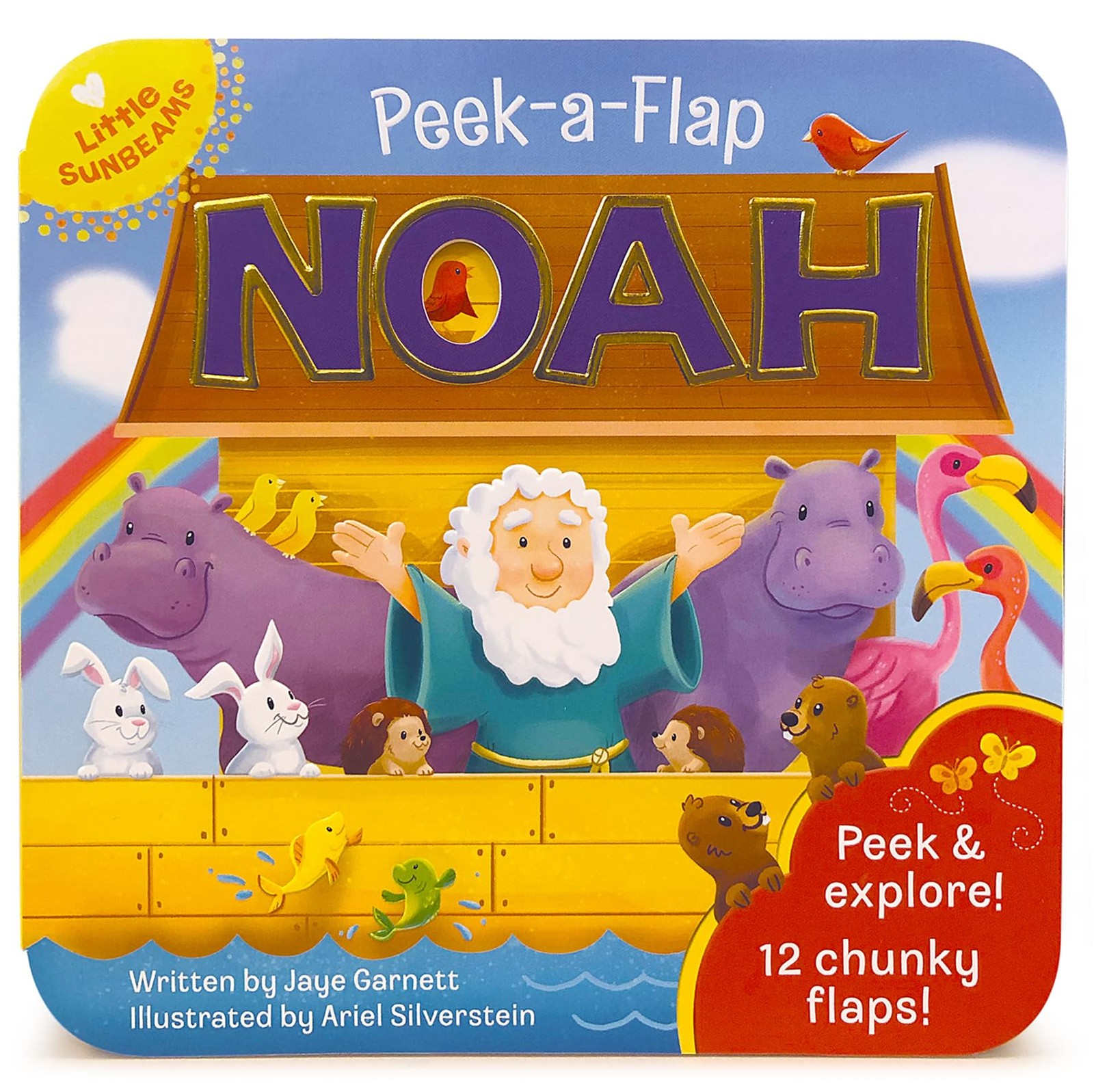Peek-a-Flap Noah - Children's Lift-a-Flap Board Book Gift for Easter, Christmas,