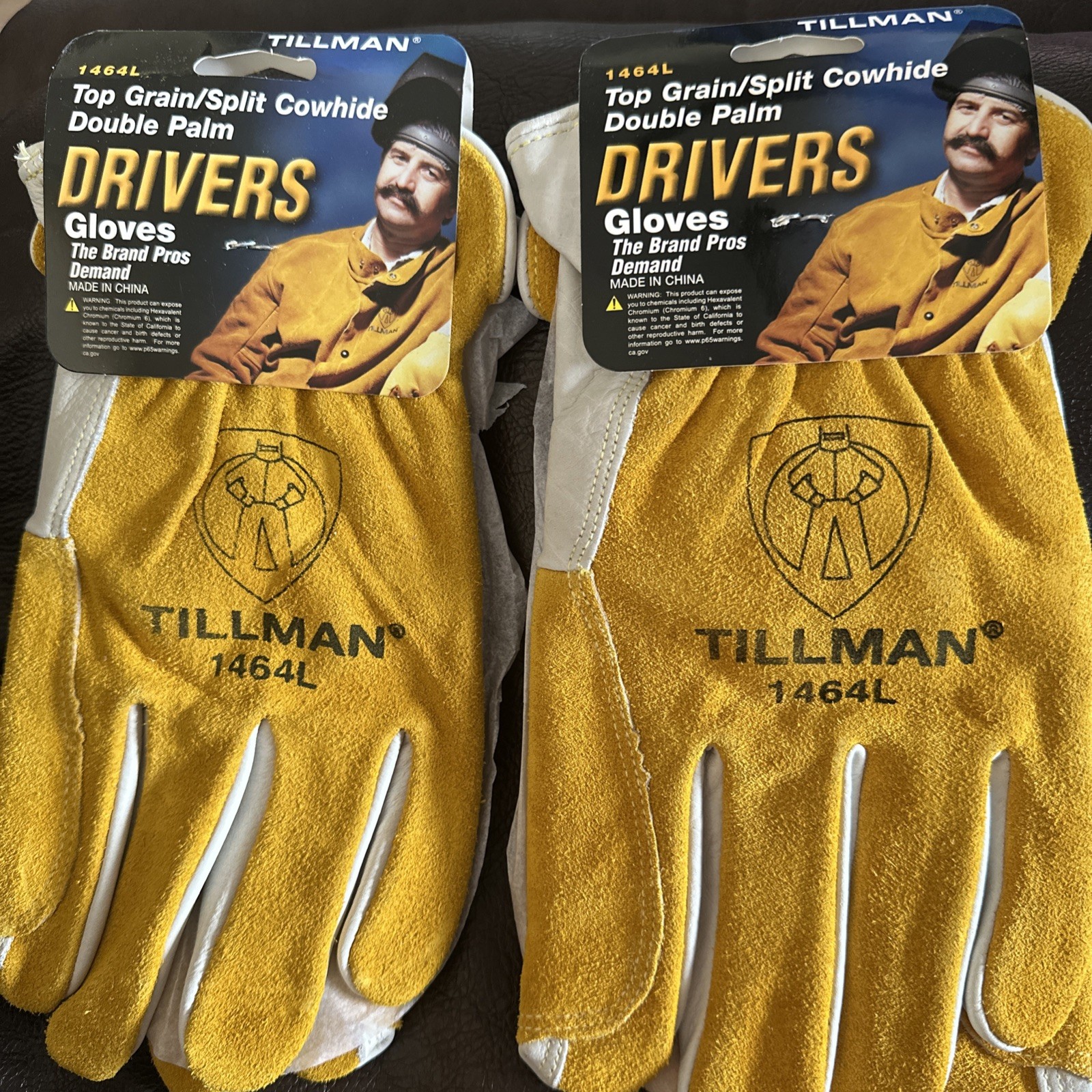 2 Tillman Top Grain/Split Cowhide Double Palm 14664 L