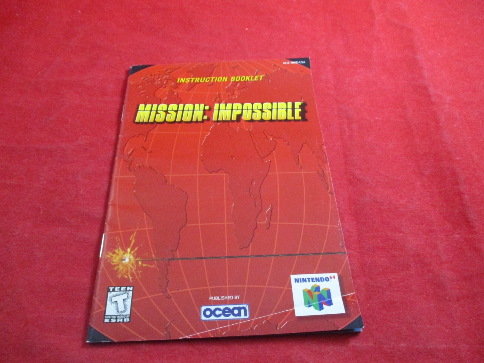 Mission Impossible Nintendo 64 N64 Instruction Manual Booklet ONLY