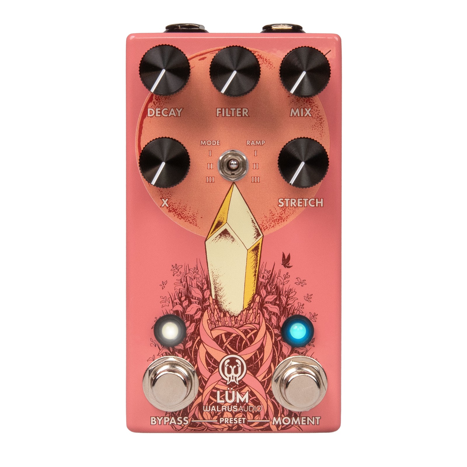 Walrus Audio Lum Texture Engine Granular Reverb, Guava