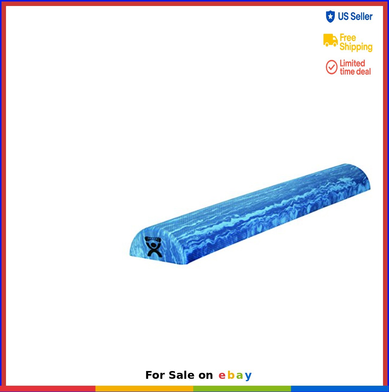 EVA Foam Roller Half Round 6x36 Inch Extra Firm High Density Muscle Recovery