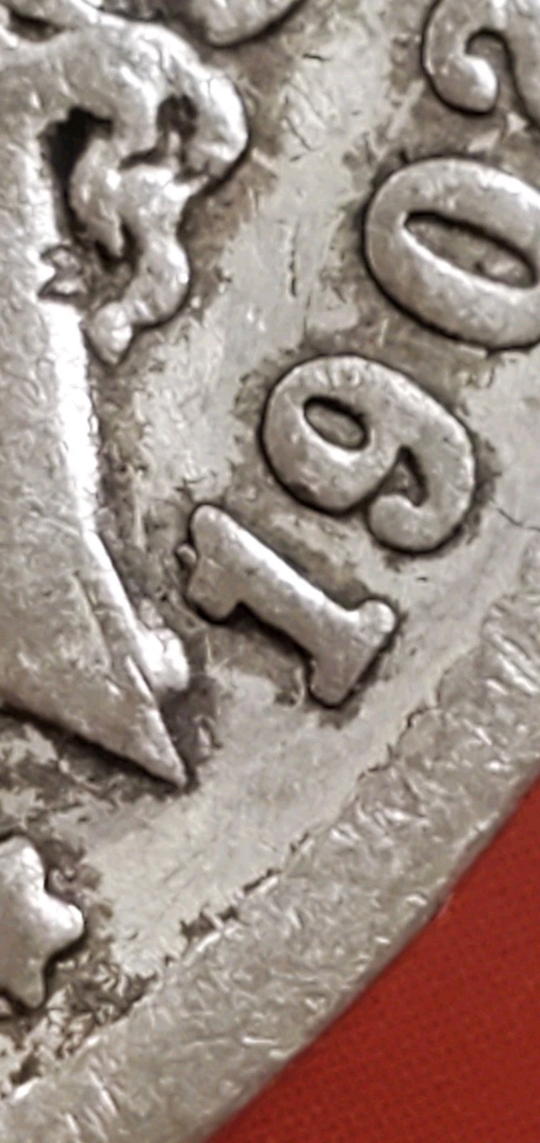 1902 P Morgan Silver Dollar MULTIPLE Die Chip ERROR Circulated