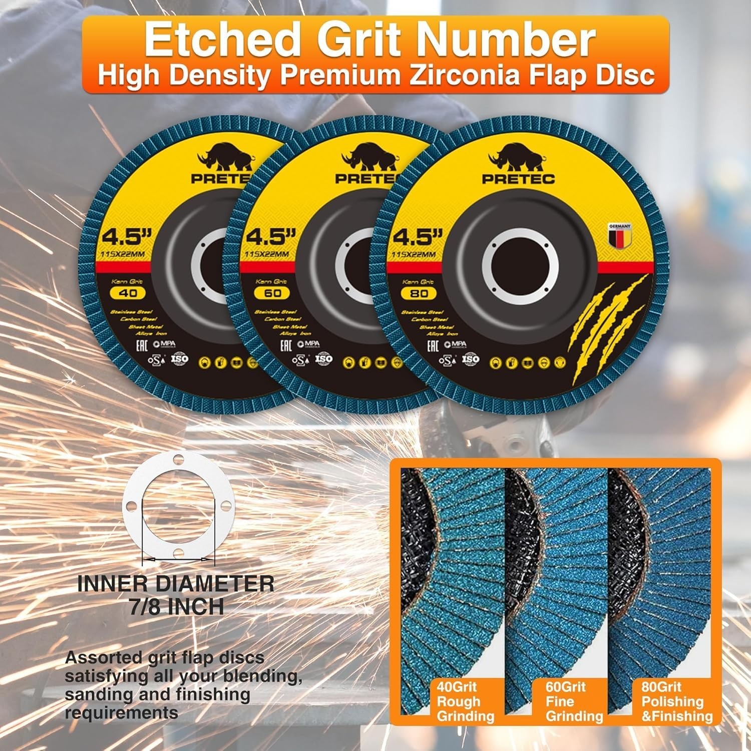 26-Pack Angle Grinder Discs 4.5'' - Durable Cutting & Grinding Solution