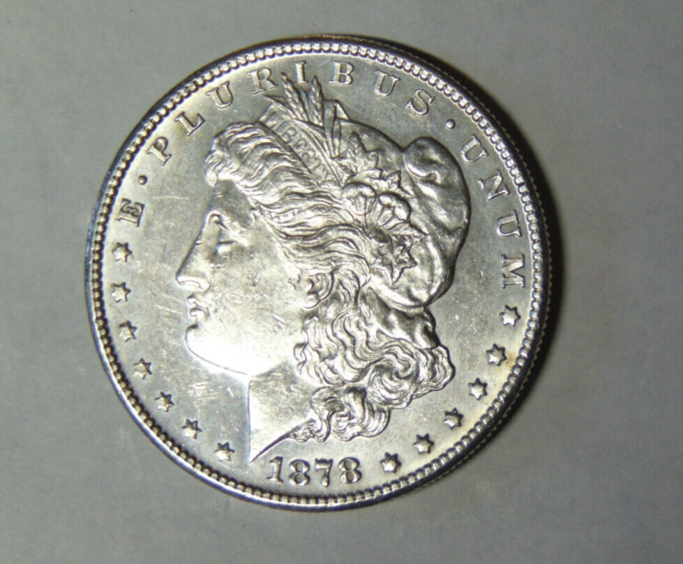 AU Detail 1878-S Morgan Silver Dollar About Uncirculated San Francisco (1.1724)